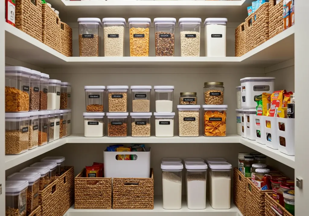 Organizing Deep-Shelved Pantry