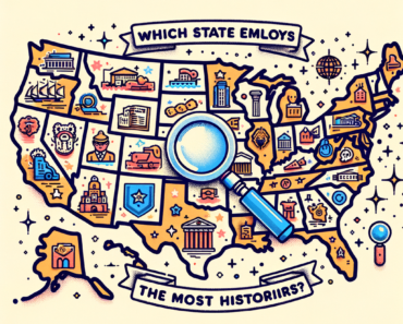 Which State Employs the Most Historians?