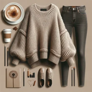 Cozy Oversized Sweater and Skinny Jeans