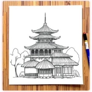 Cultural House Drawing Ideas