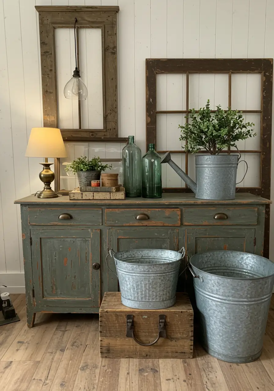 Incorporate Vintage and Distressed Finishes