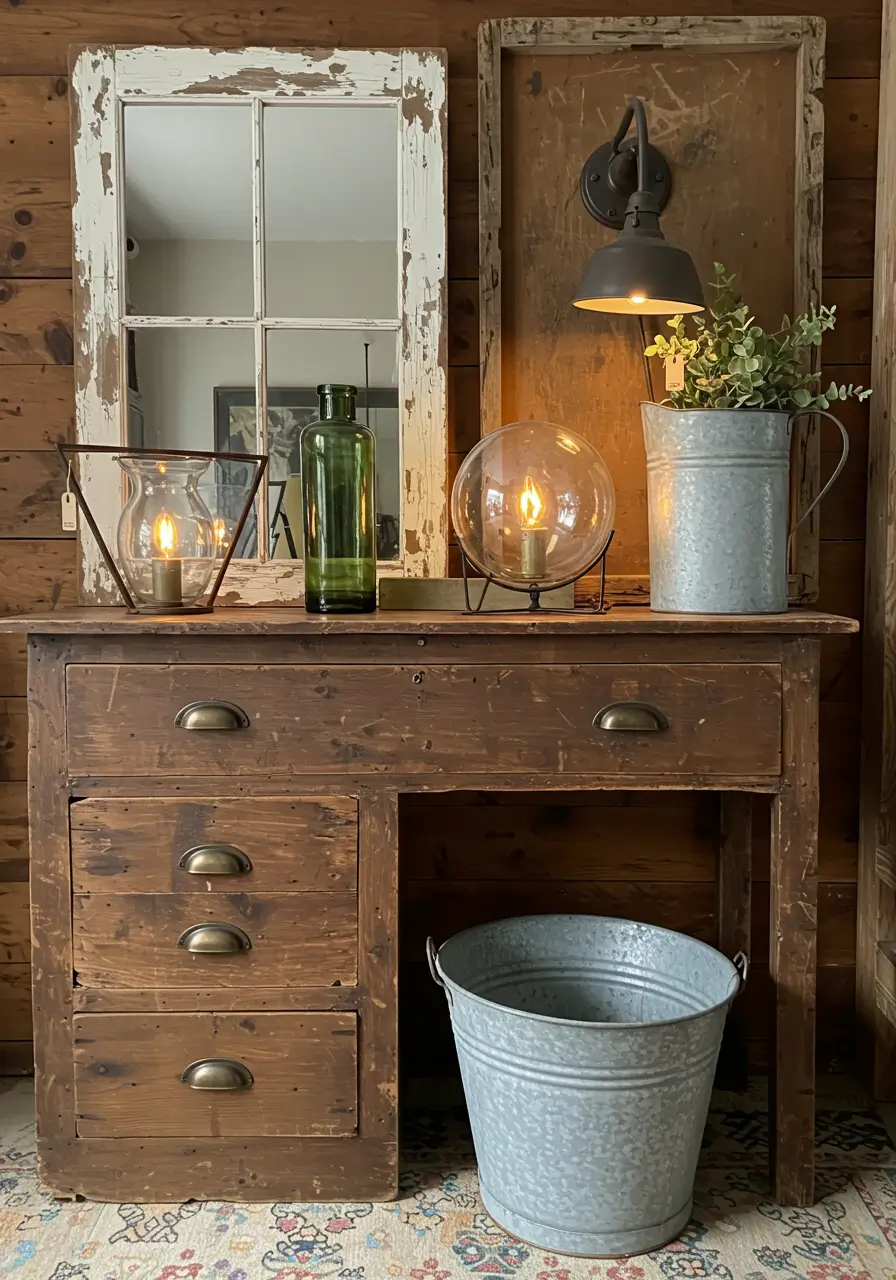 Incorporate Vintage and Distressed Finishes1