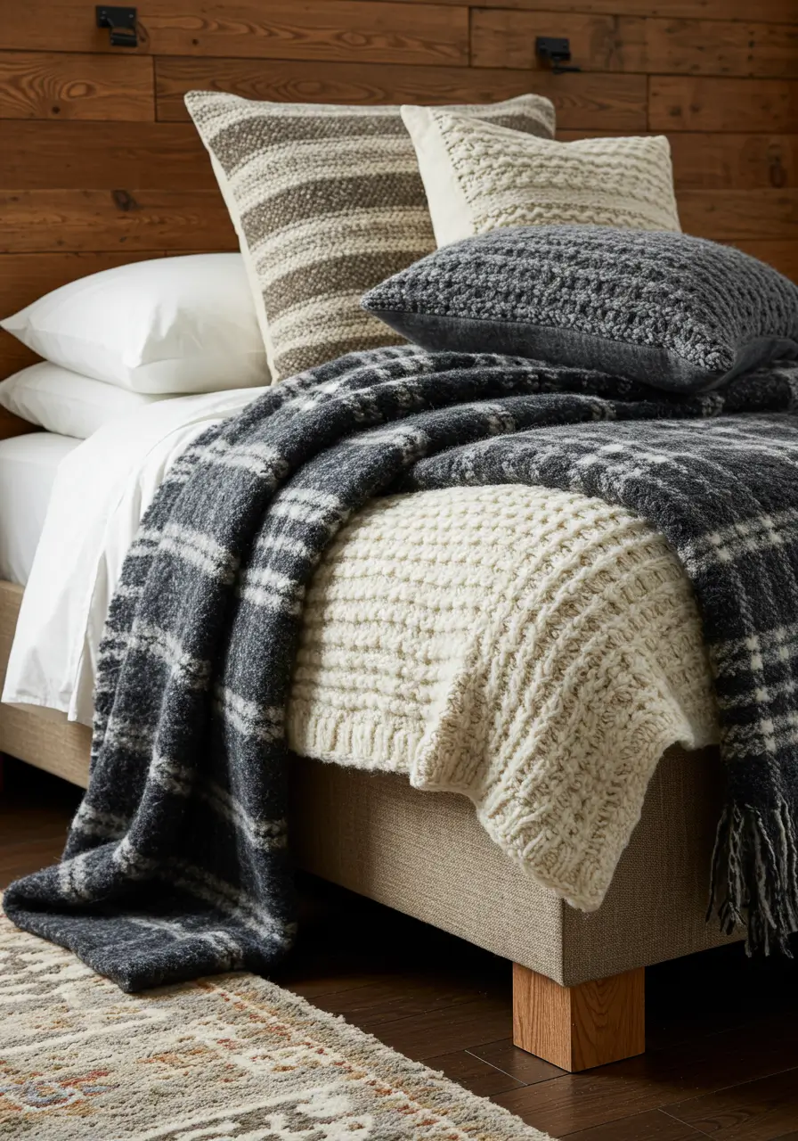 Layer Cozy Textiles and Patterns
