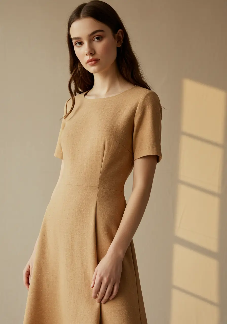The Neutral Midi Dress