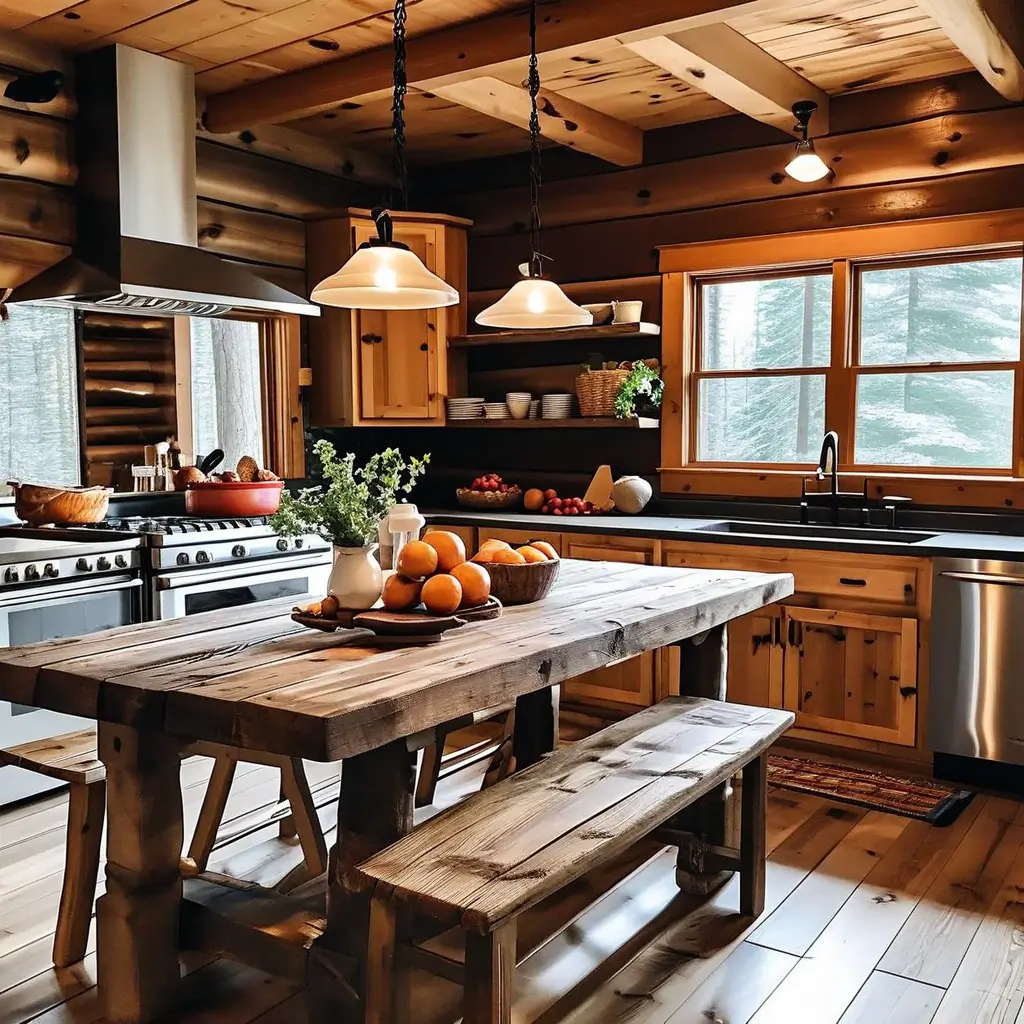 The Rustic Kitchen Table Spread