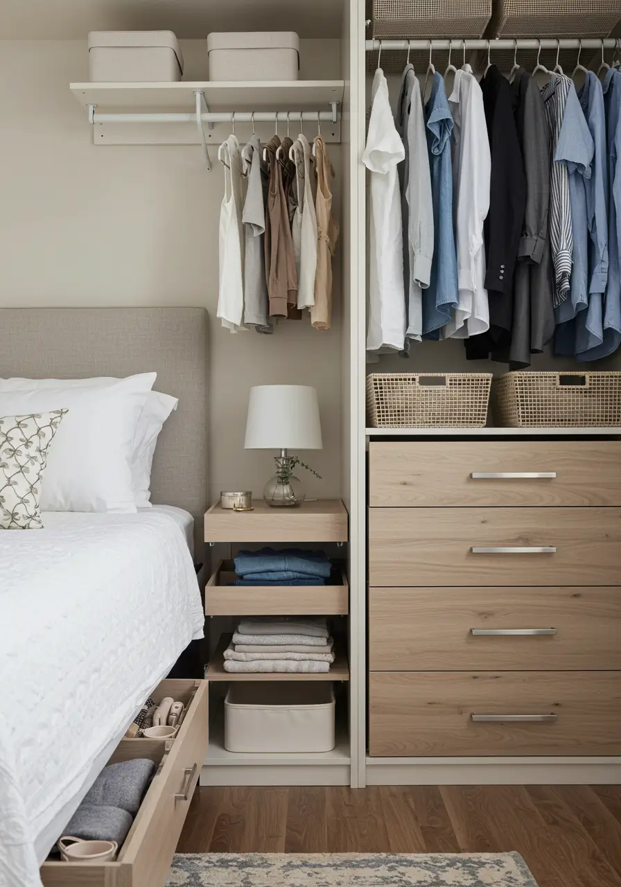 Bedroom Storage Optimization