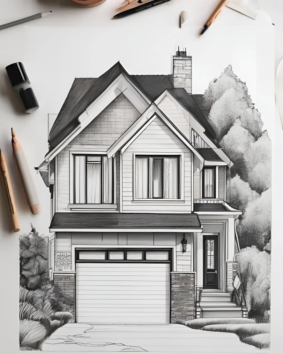 Beginner-Friendly House Drawing Ideas