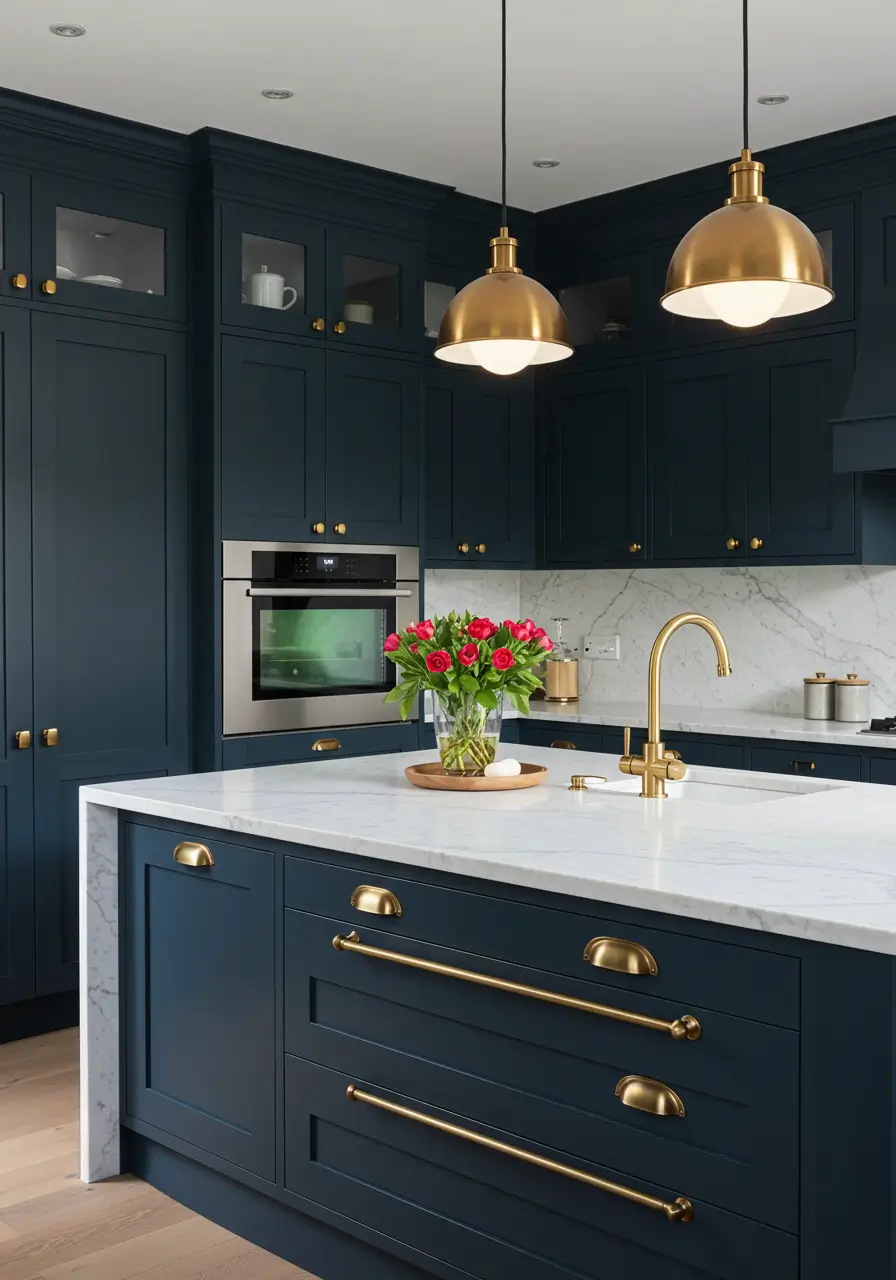 Bold Cabinet Hardware Choices
