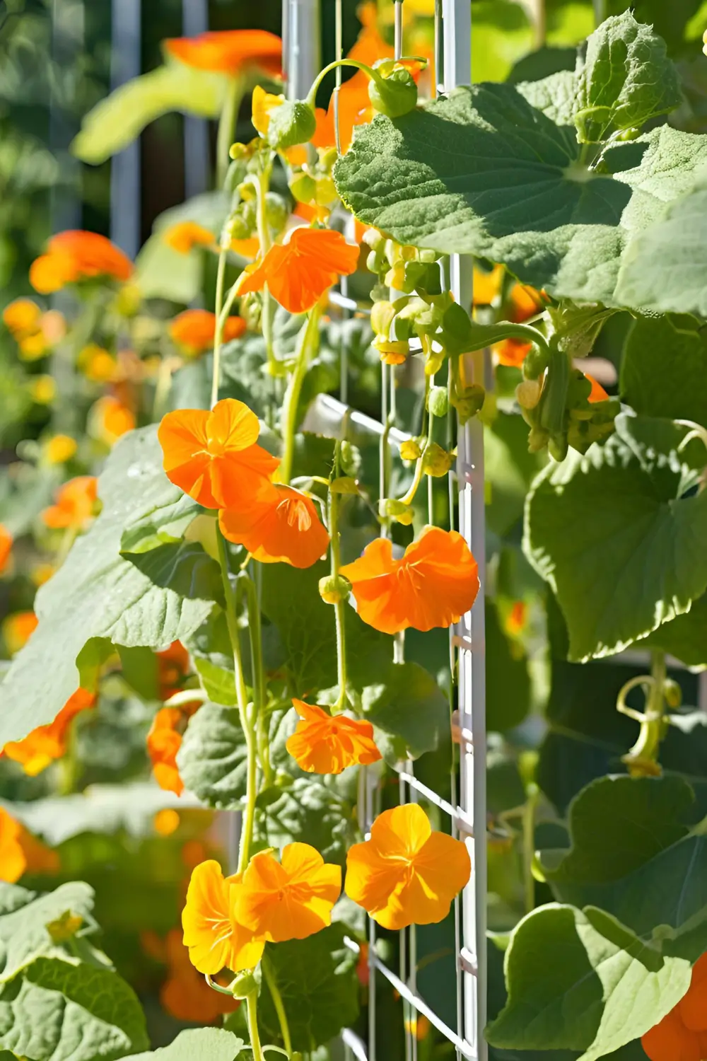 Cucumbers + Nasturtiums