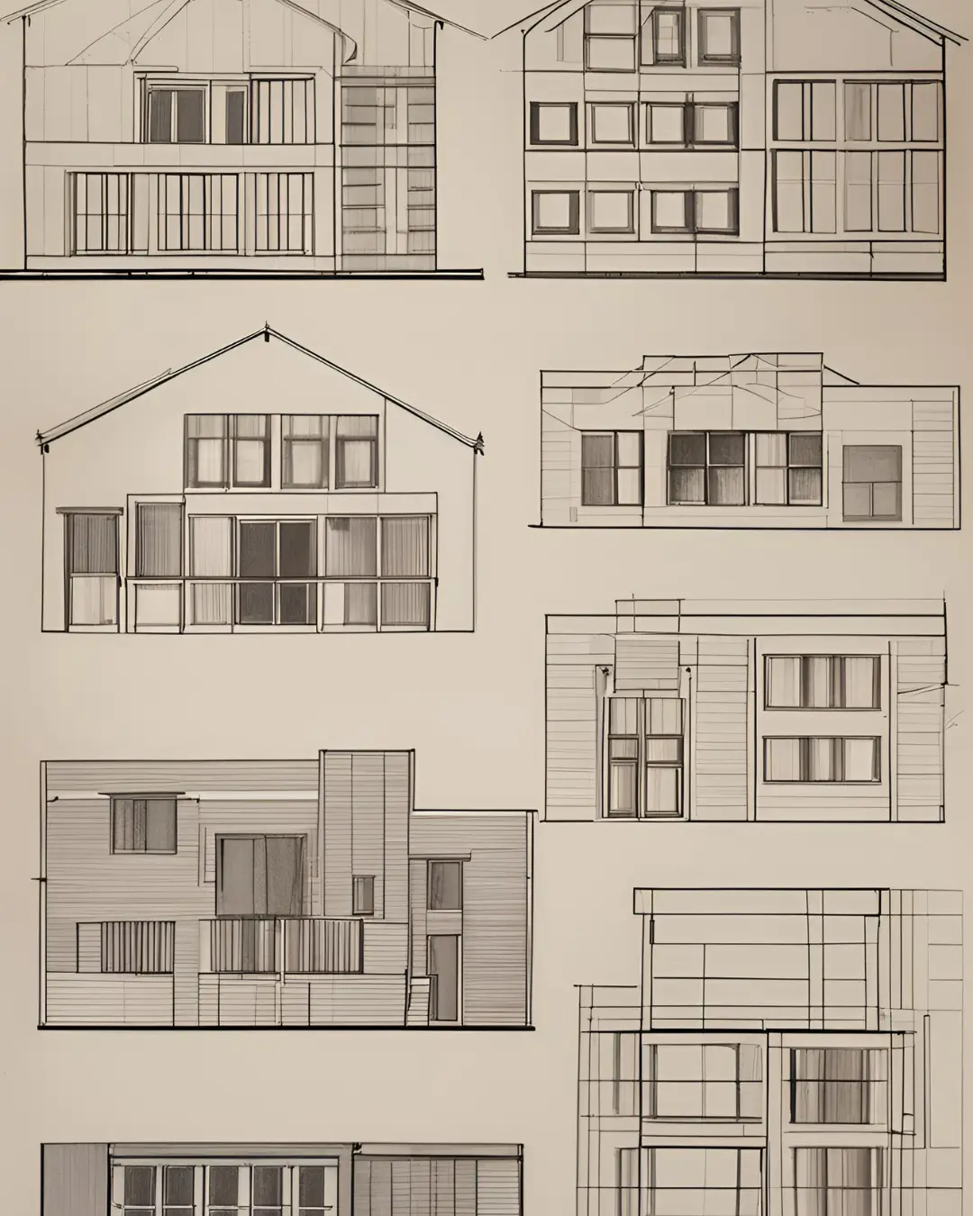 Intermediate House Drawing Ideas