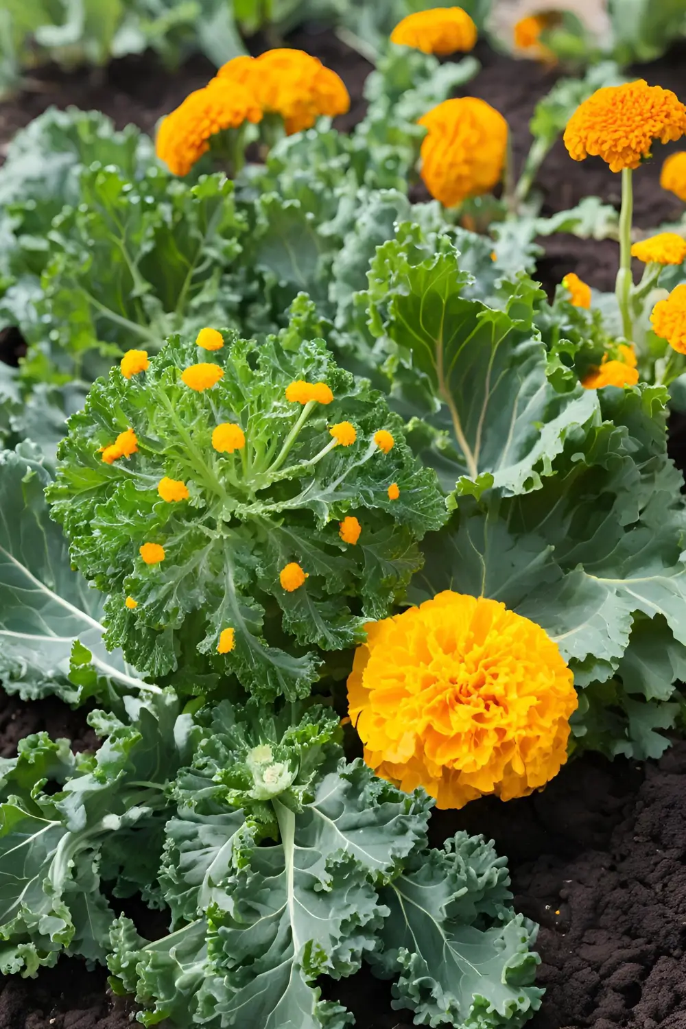 Kale + Marigolds