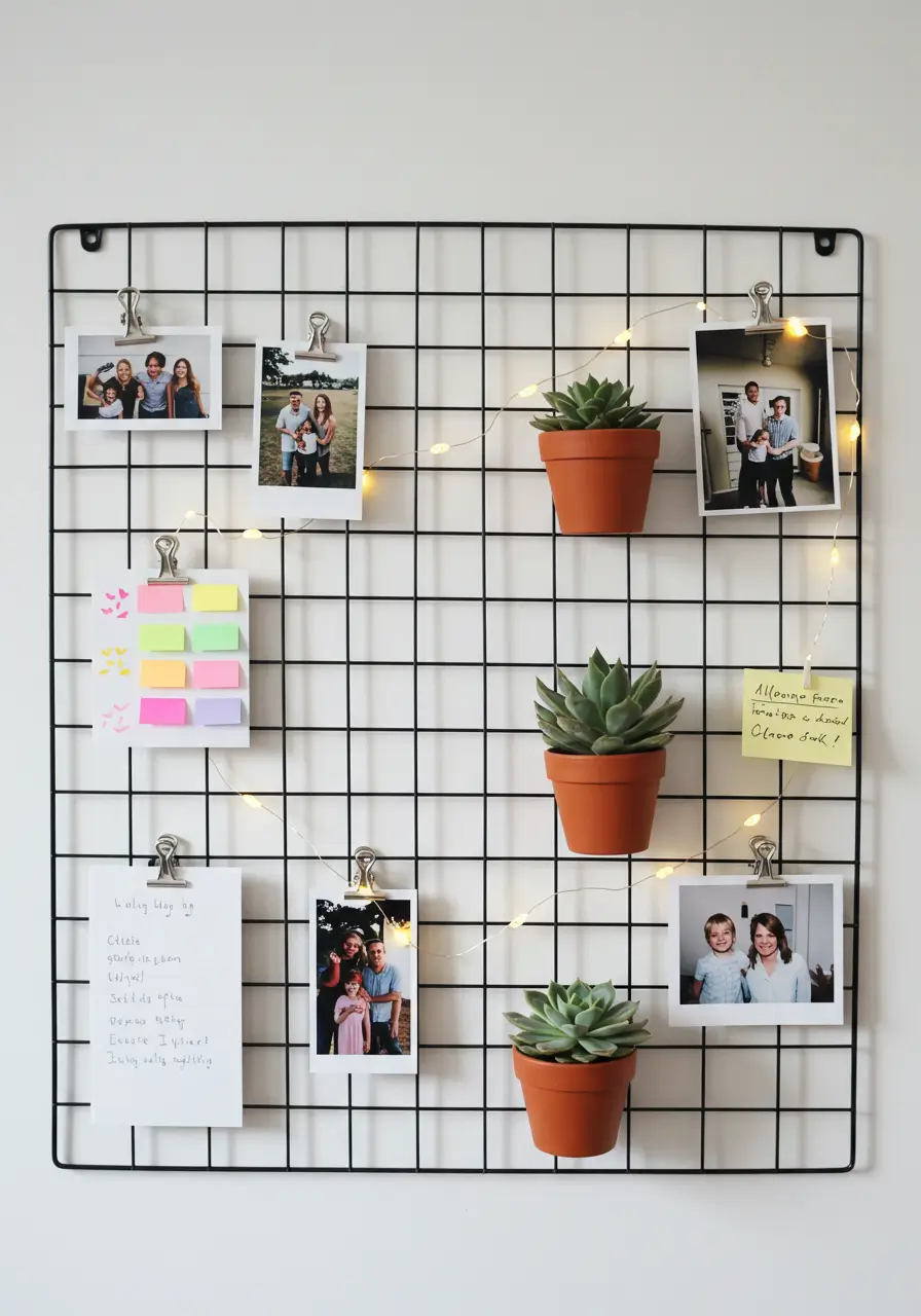 Metal Grid Panel Display