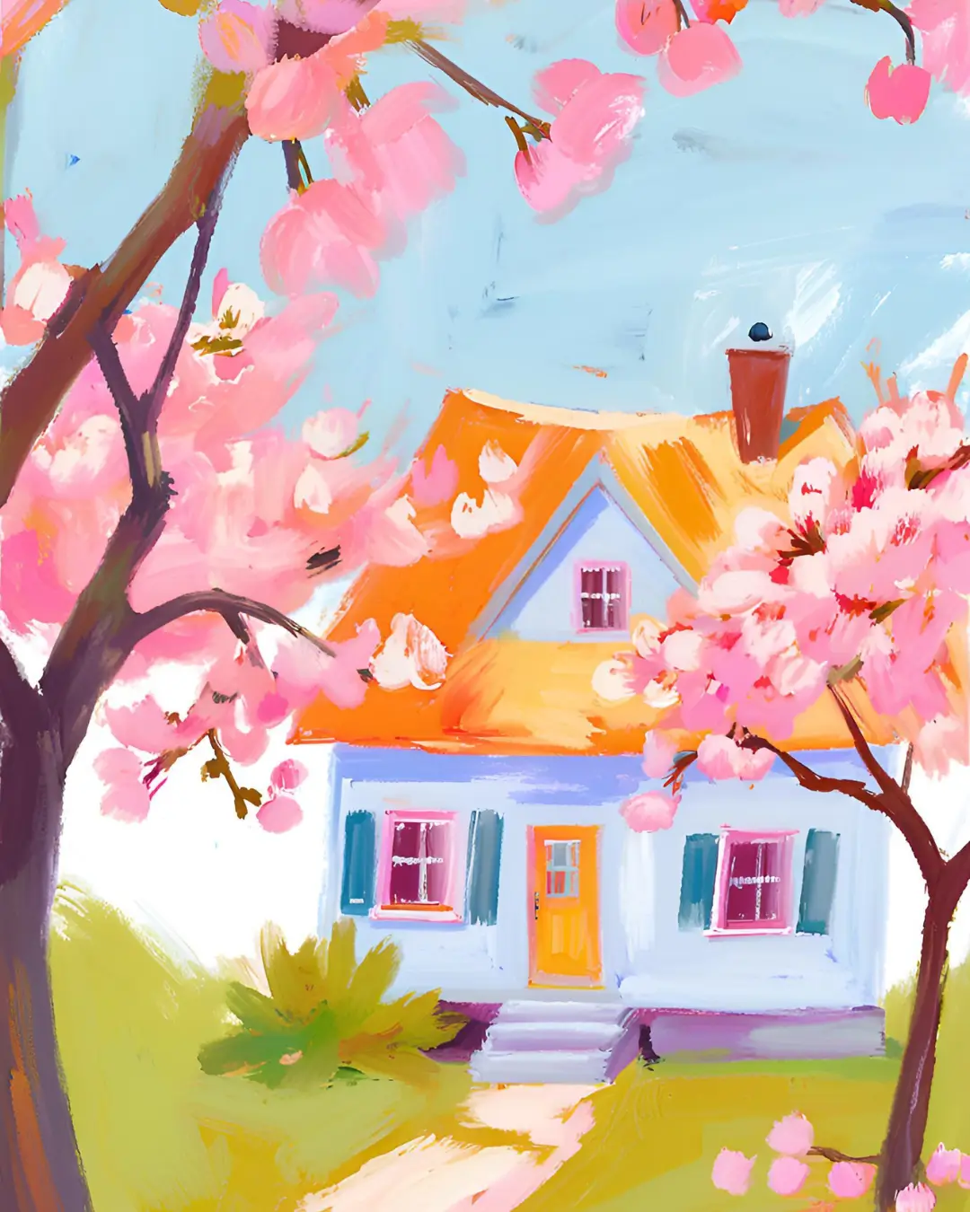 Seasonal House Drawing Ideas3