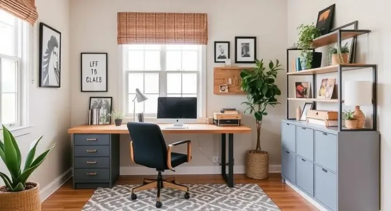 23 Small Home Office Decor Ideas-Productive and Stylish Workspace