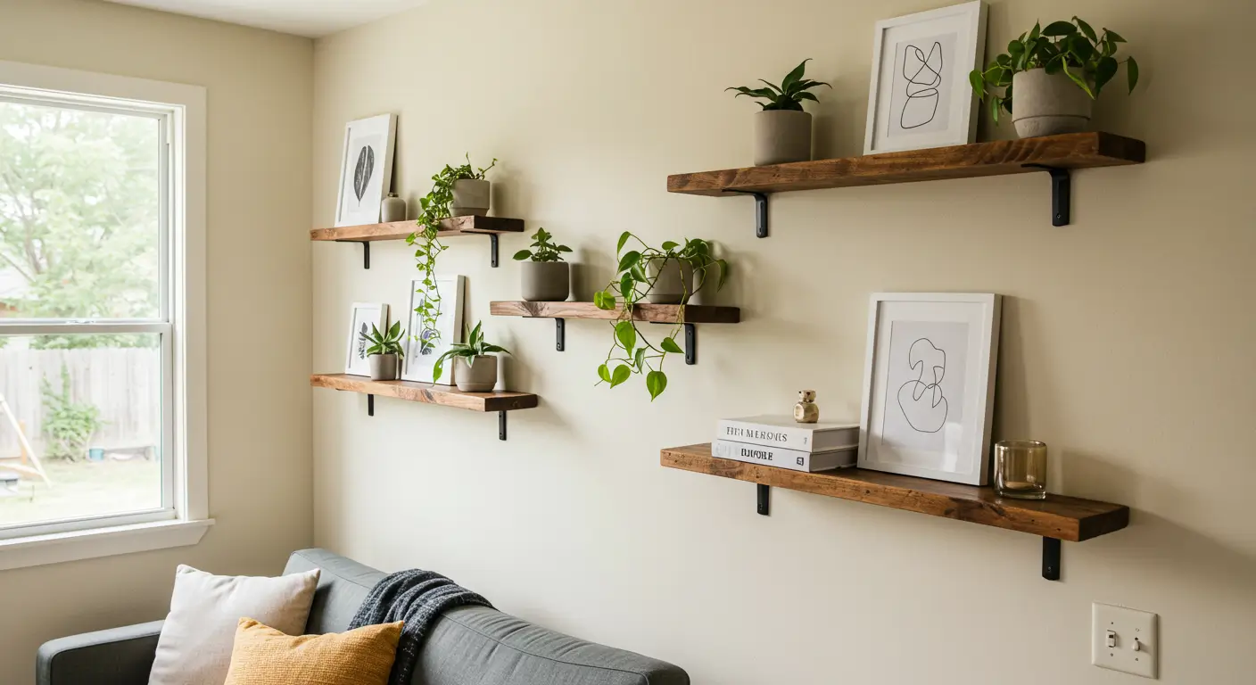 DIY Floating Shelves