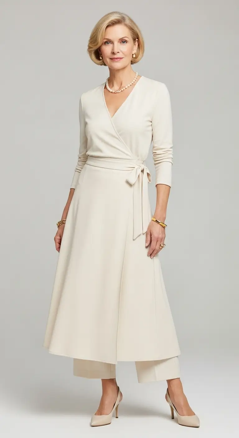 Choose Flattering Silhouettes- dress at 60