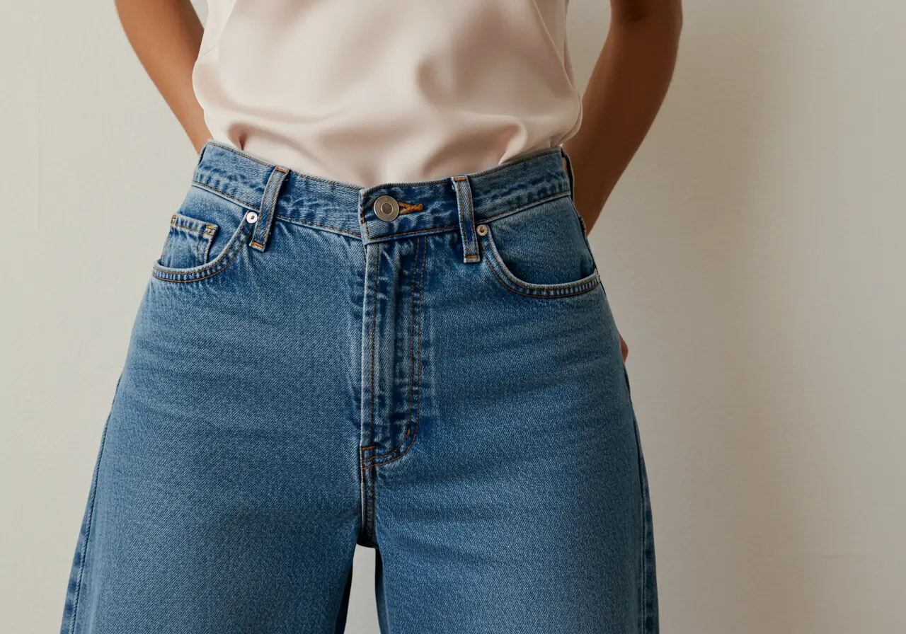Sleek Silk or Satin Camisoles- wide leg jeans