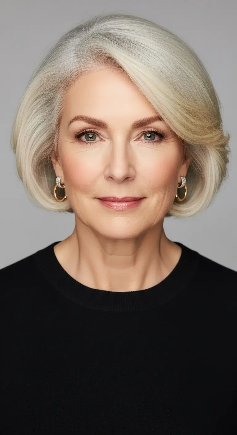 Subtle Makeup and Hair- dress at 60