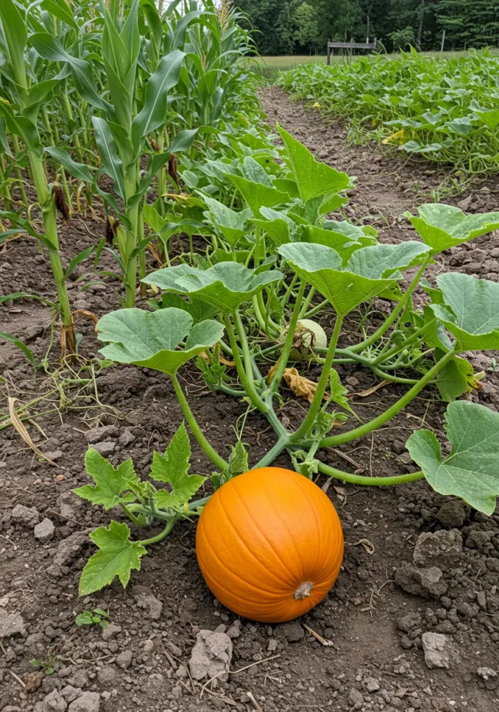 Corn and Pumpkins