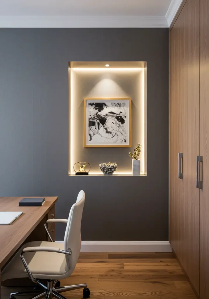 Custom Art Niche with Spotlight