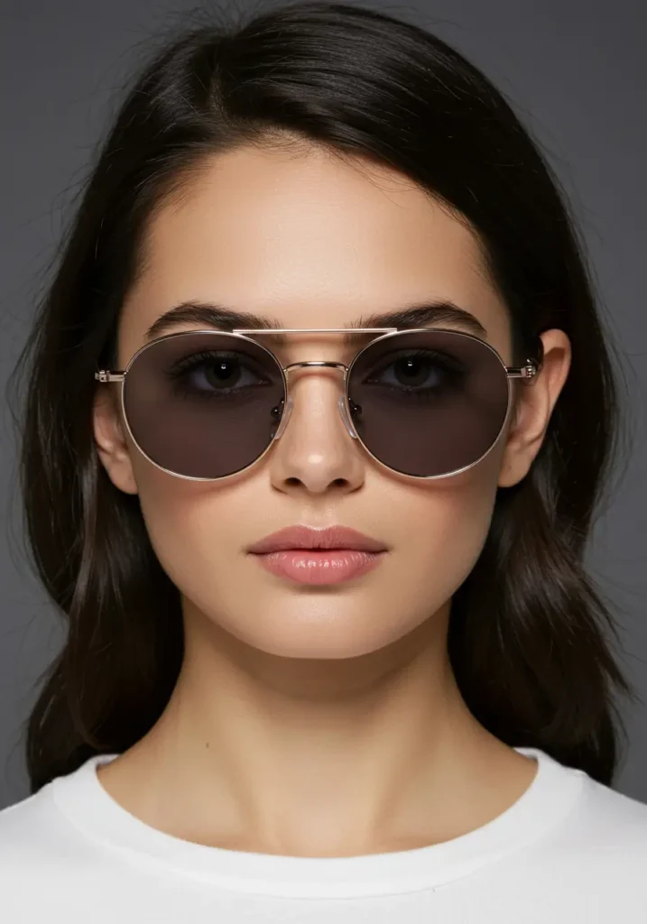Double Bridge Round Aviators