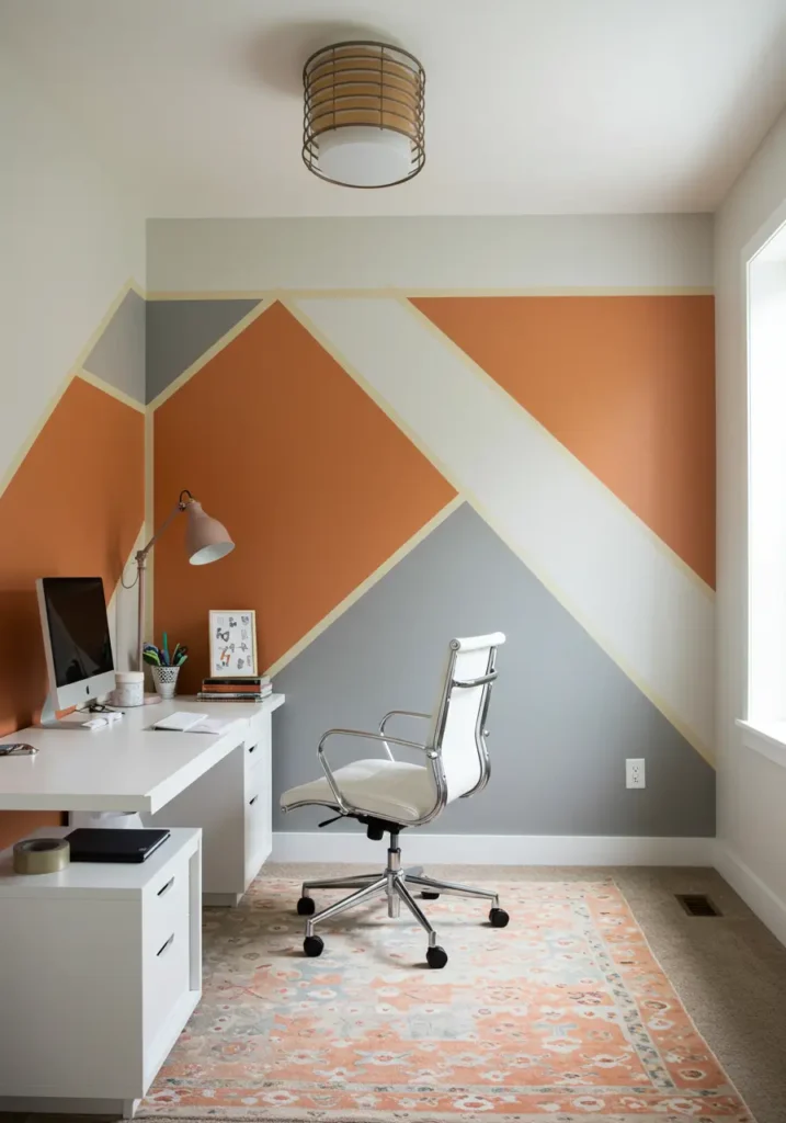 Geometric Painted Mural- Artistic Statement