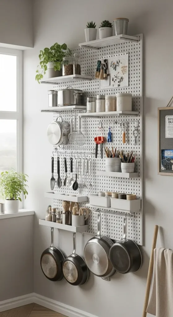 Install Pegboards for Wall Storage