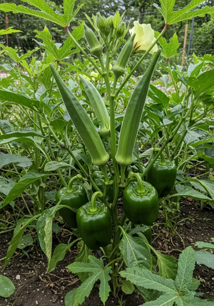 Peppers and Okra