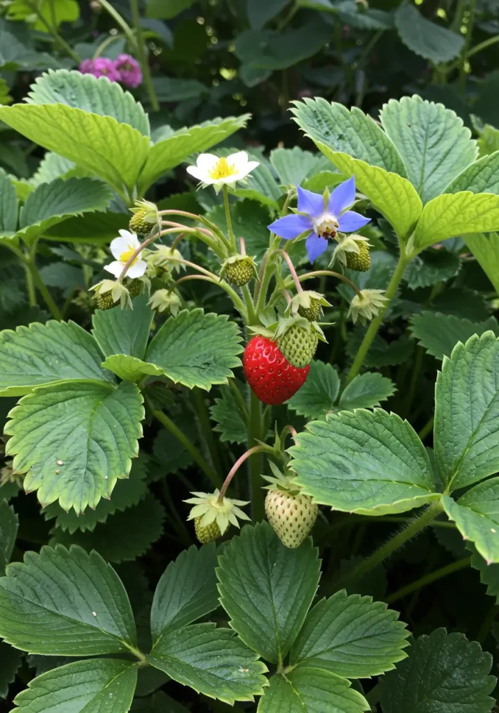 Strawberries and Borage