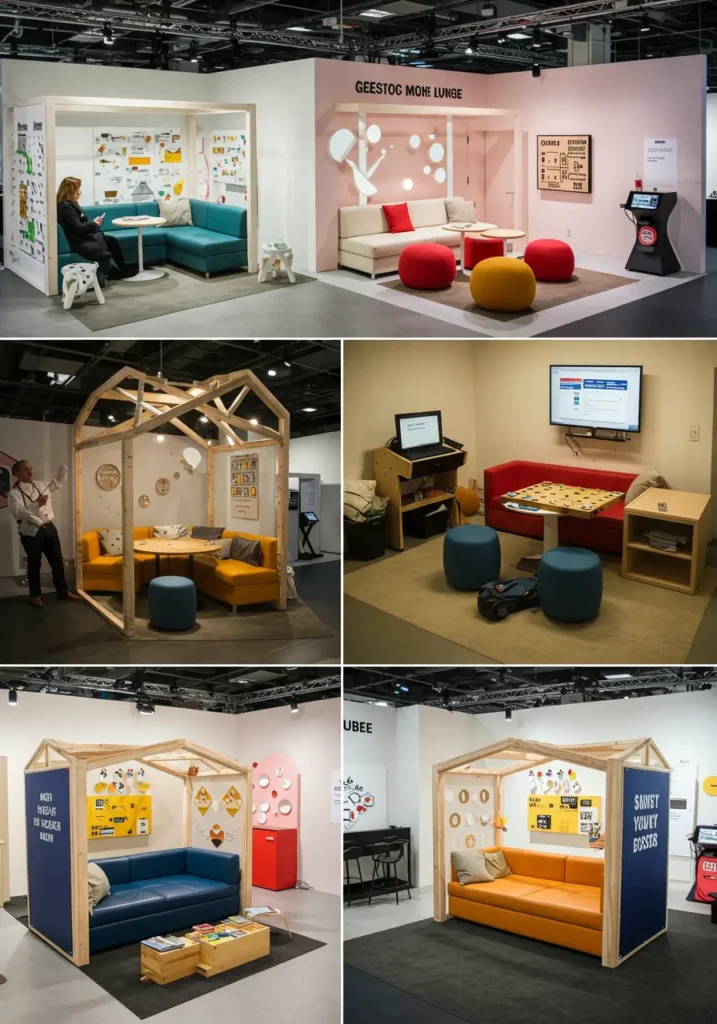 Themed Lounge Areas with Interactive Elements
