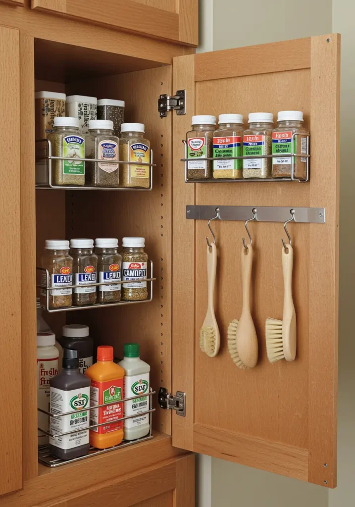 Utilize Backs of Cabinet Doors