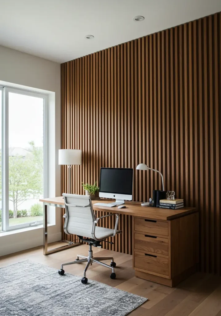 Wood Slat Paneling- Modern and Textured