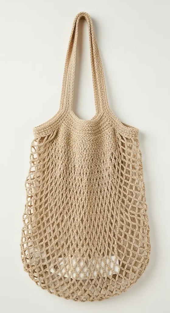 crochet handbag- The Mesh or Net Shopping Bag