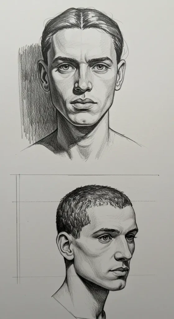 pencil drawing- Using References