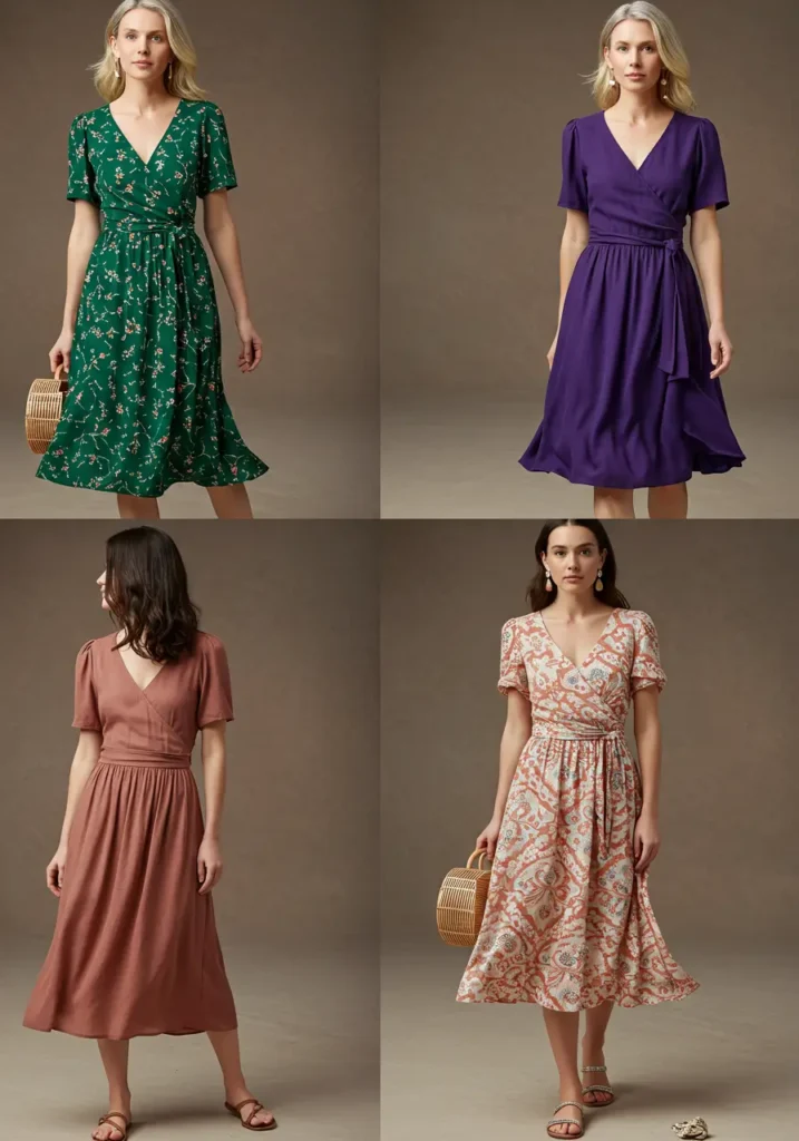 summer dresses over 40- Flattering Color Families