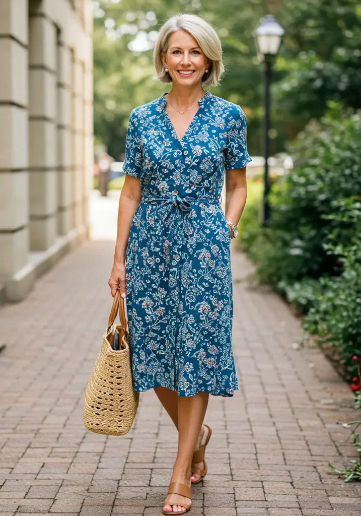 summer dresses over 40- Midi Length Mastery