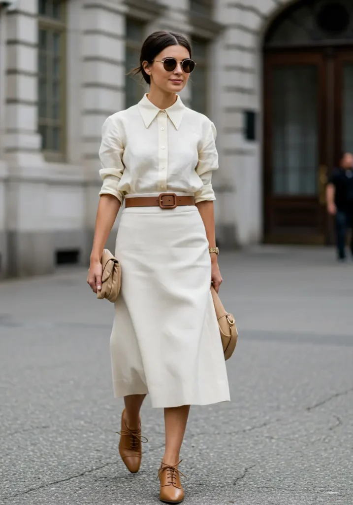 Accent a Monochrome Outfit for Subtle Sophistication