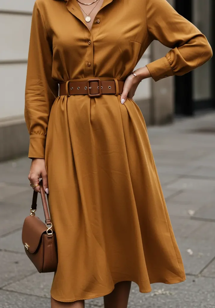 Cinch a Midi Dress for Effortless Elegance