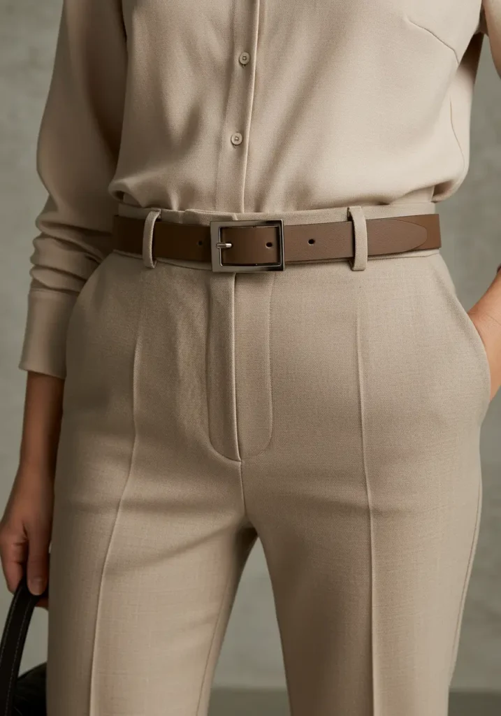 Elevate Professional Attire with a Sleek Belt