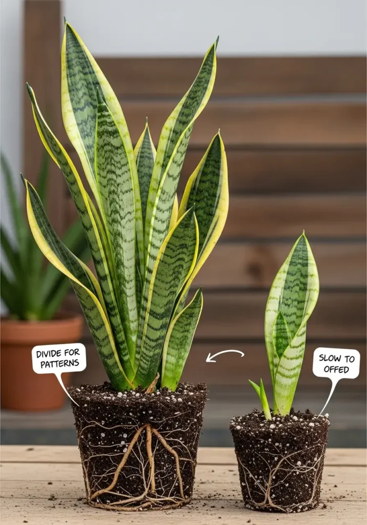 snake plant- Cultivar genetics are slow