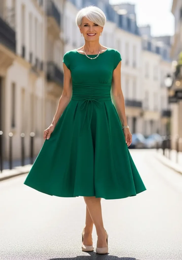 Fit and Flare Dress- Dress at 60