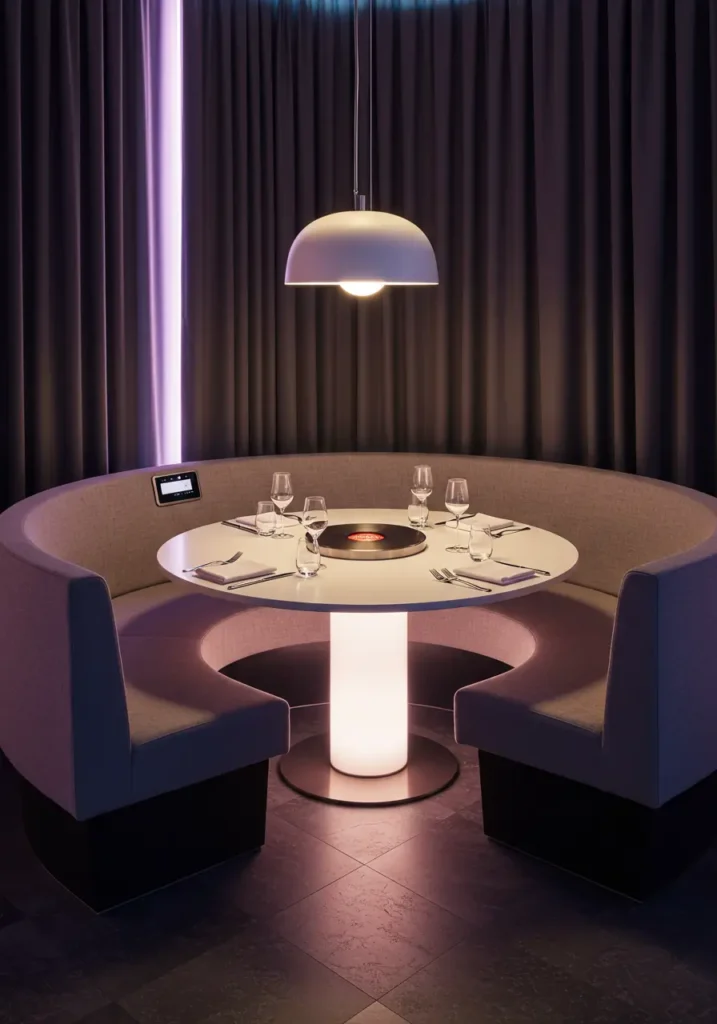 High-Tech Modern- Circular Booth