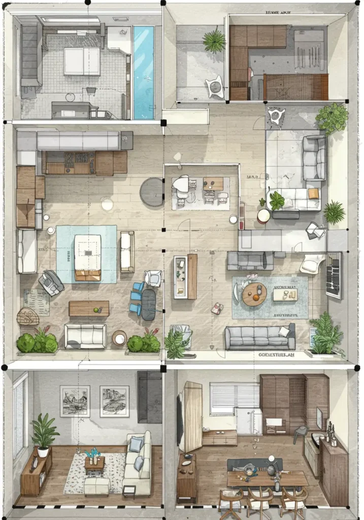 Plan Your Layout and Flow- Unlock Your Home's Potential