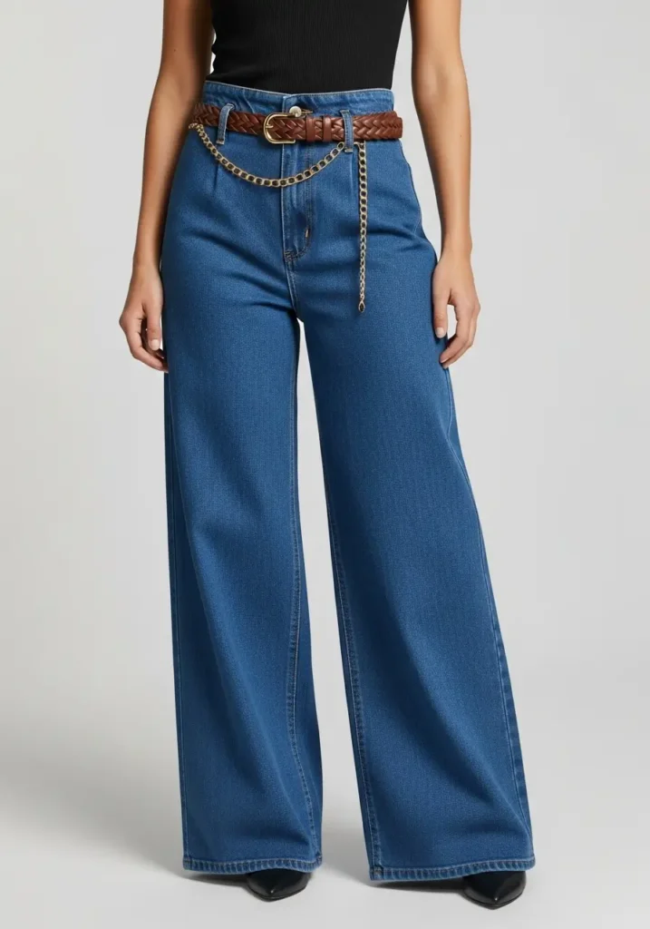 The Belt Position Power Play- Secrets for Wearing Wide Leg Pants