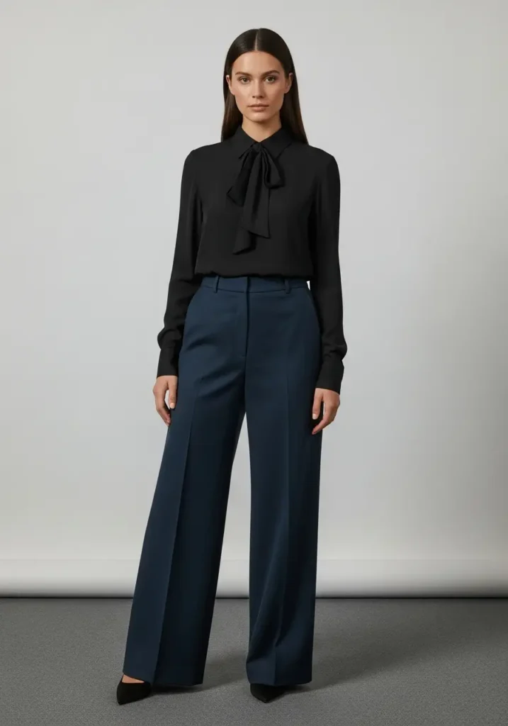 The Color Column Effect- Secrets for Wearing Wide Leg Pants