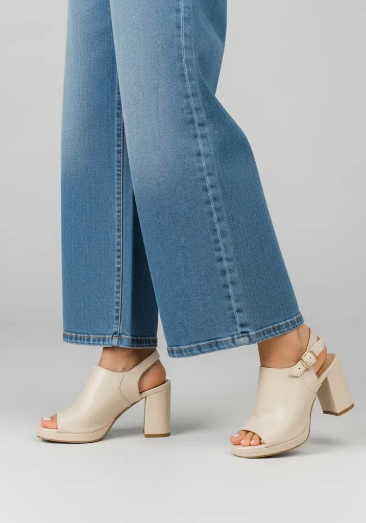 The Heel Height Sweet Spot- Secrets for Wearing Wide Leg Pants