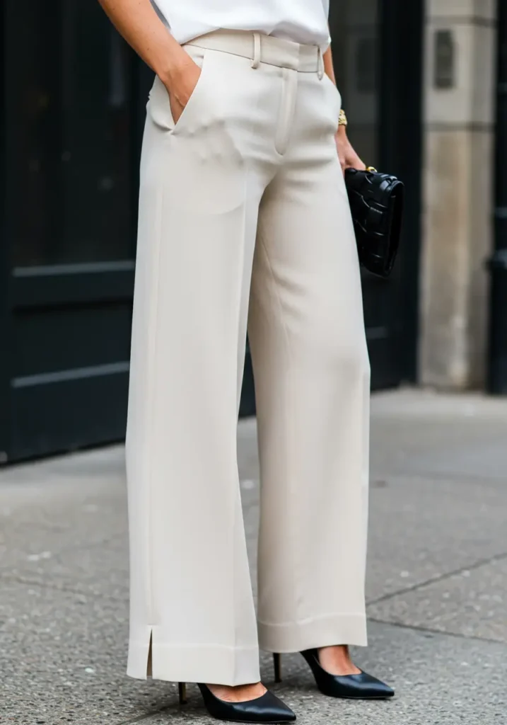 The Magic Hem Formula- Secrets for Wearing Wide Leg Pants