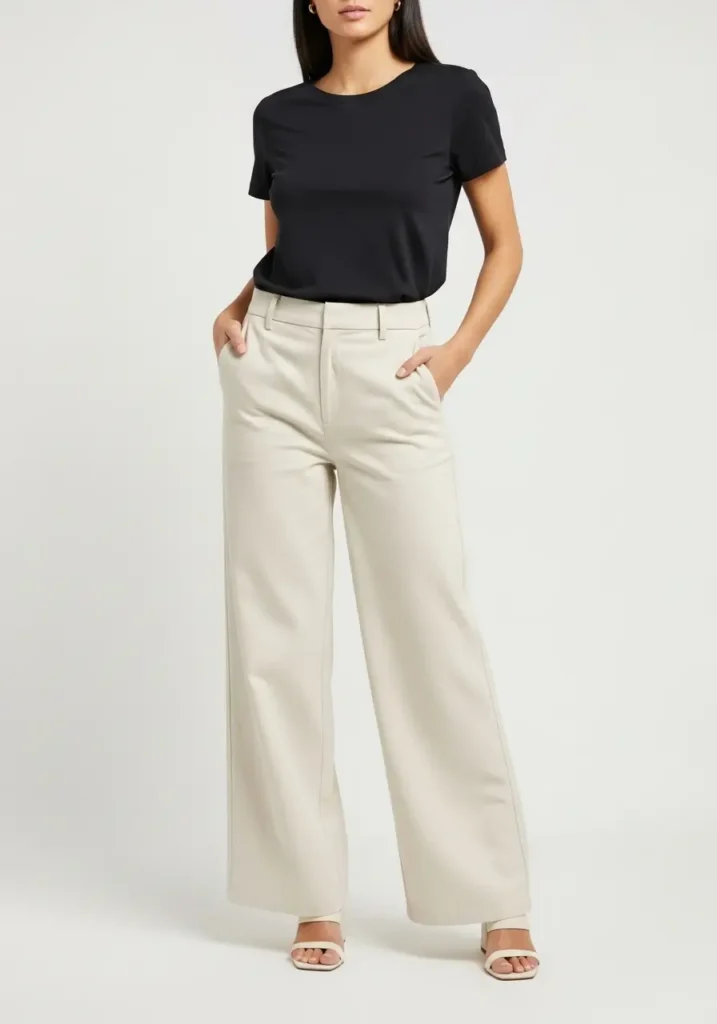 The Tuck Zone Strategy- Secrets for Wearing Wide Leg Pants
