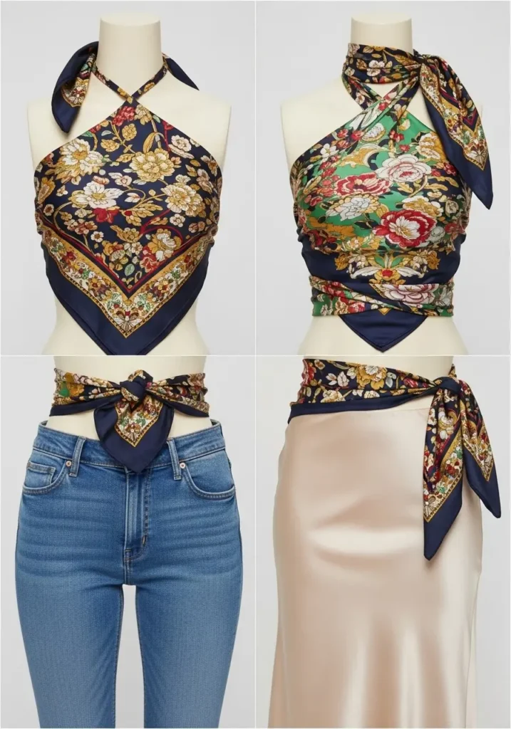 Creating Scarf Tops for Summer