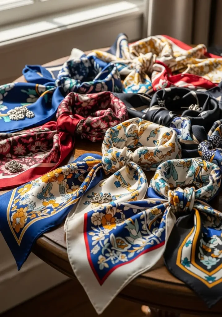 Silk scarves